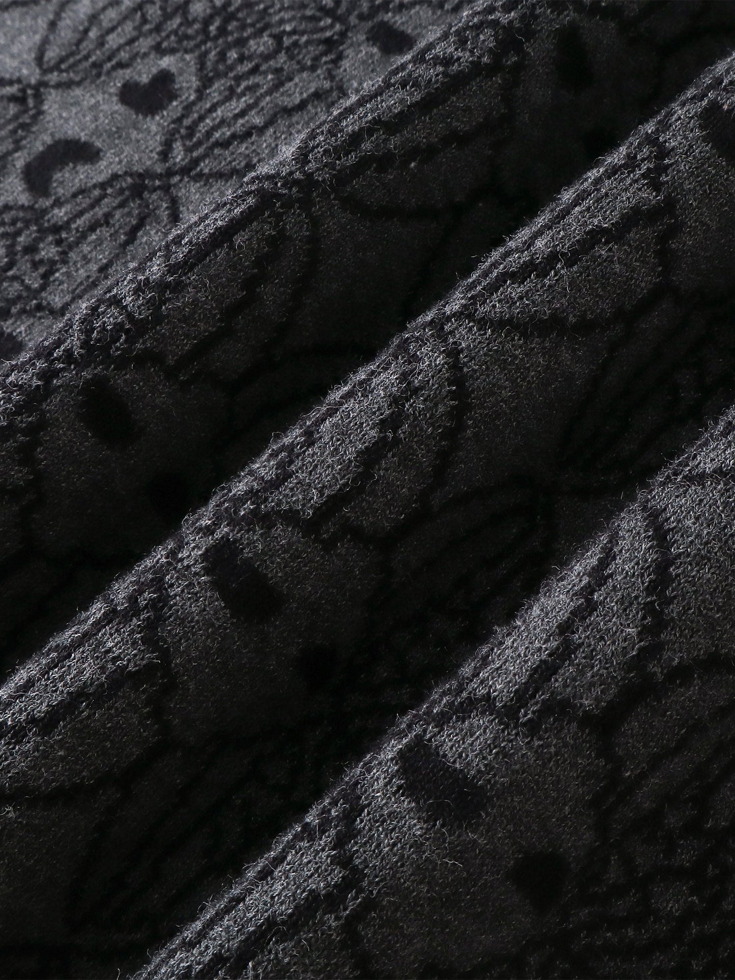 LUMINOUS DAWN BAT PATTERN POLO TEE