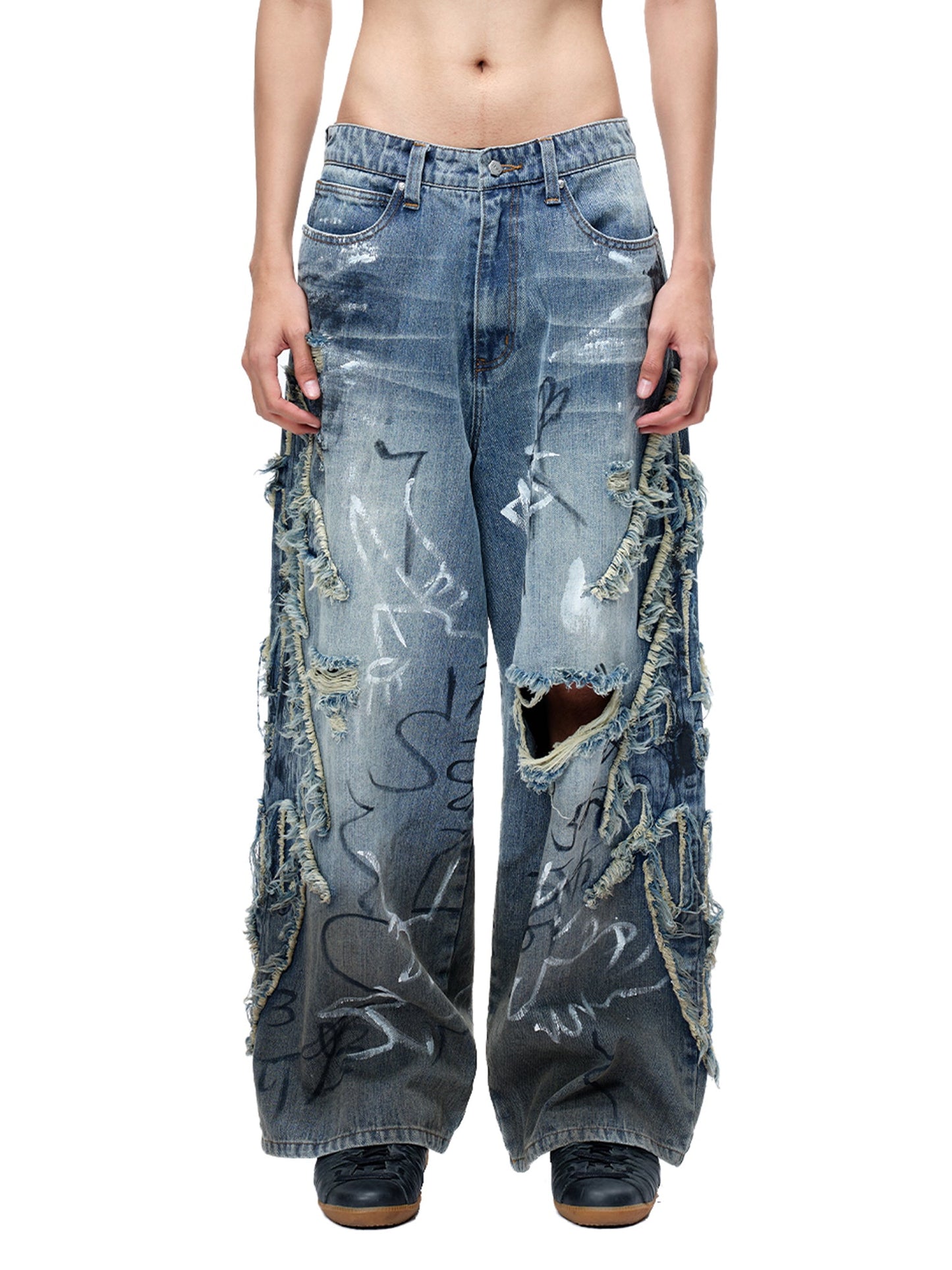 LUMINOUS DAWN GRAFFITI JEANS