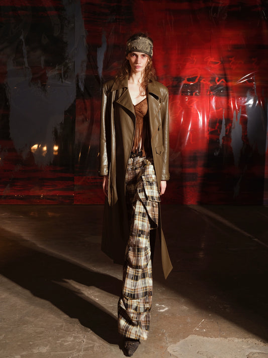 LEATHER TRENCH COAT