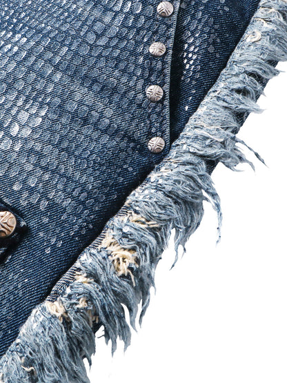 LUMINOUSDAWN FRINGED JEANS