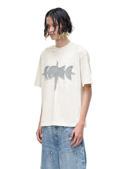 LUMINOUS DAWN RHINESTONE S/S TEE