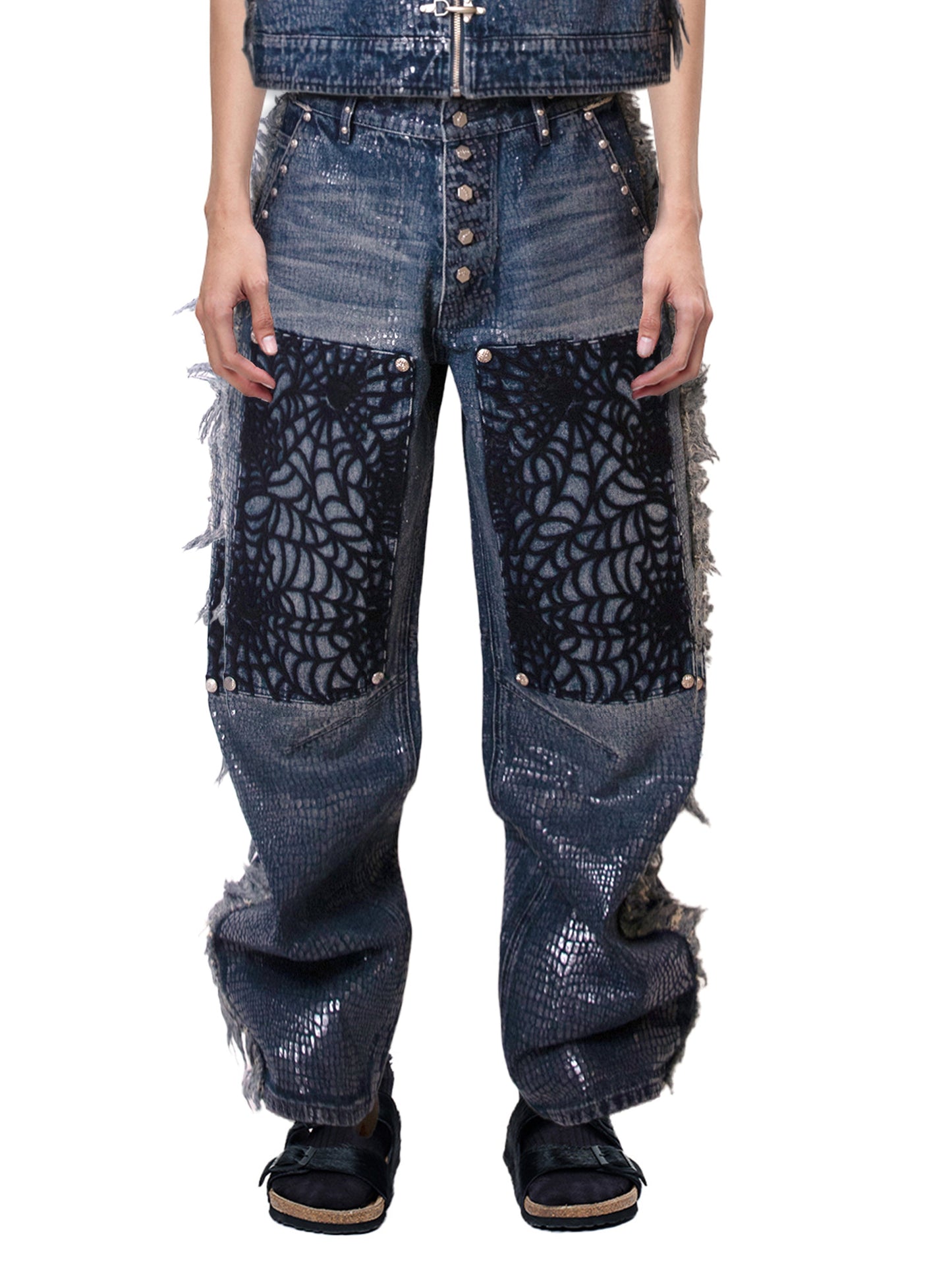 LUMINOUSDAWN FRINGED JEANS