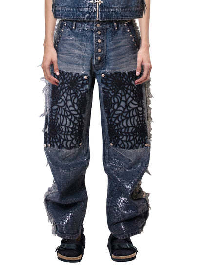 LUMINOUSDAWN FRINGED JEANS