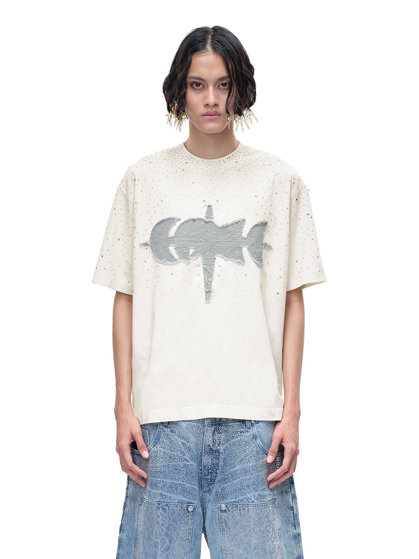 LUMINOUS DAWN RHINESTONE S/S TEE