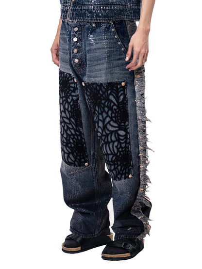 LUMINOUSDAWN FRINGED JEANS