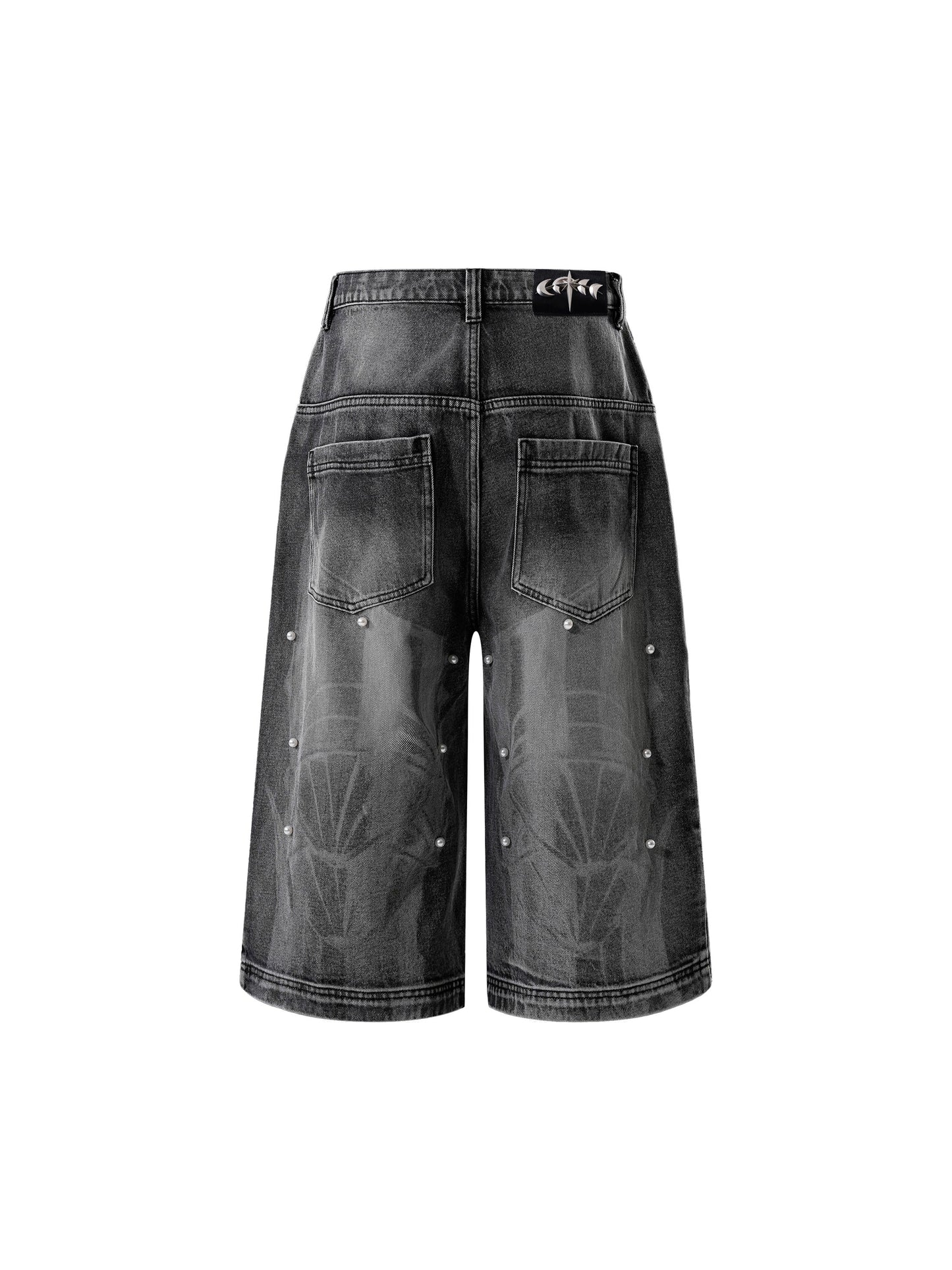  LUMINOUS DAWN KNIGHT PEARL ARMOR CROPPED JEANS