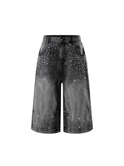  LUMINOUS DAWN KNIGHT PEARL ARMOR CROPPED JEANS