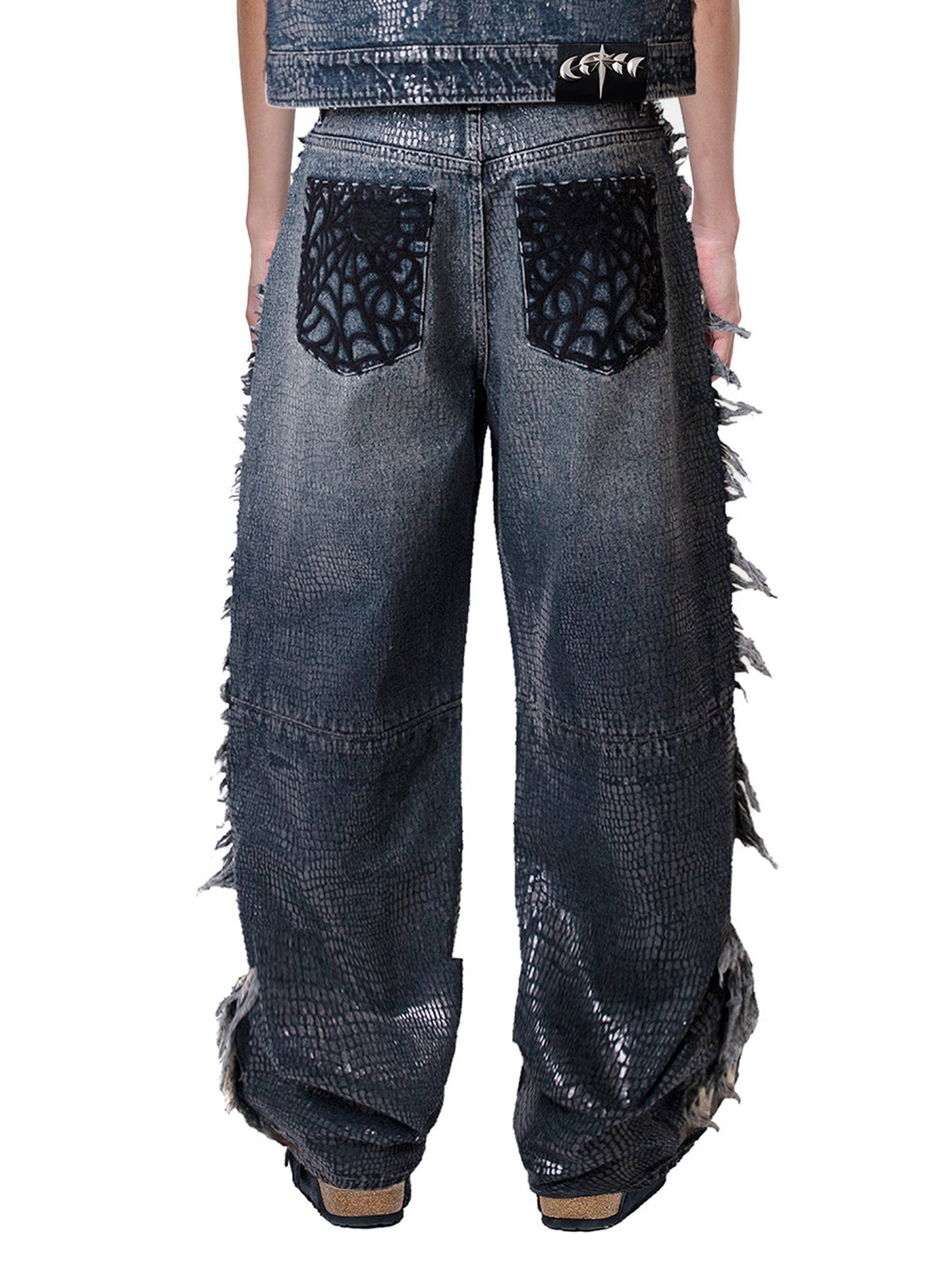 LUMINOUSDAWN FRINGED JEANS