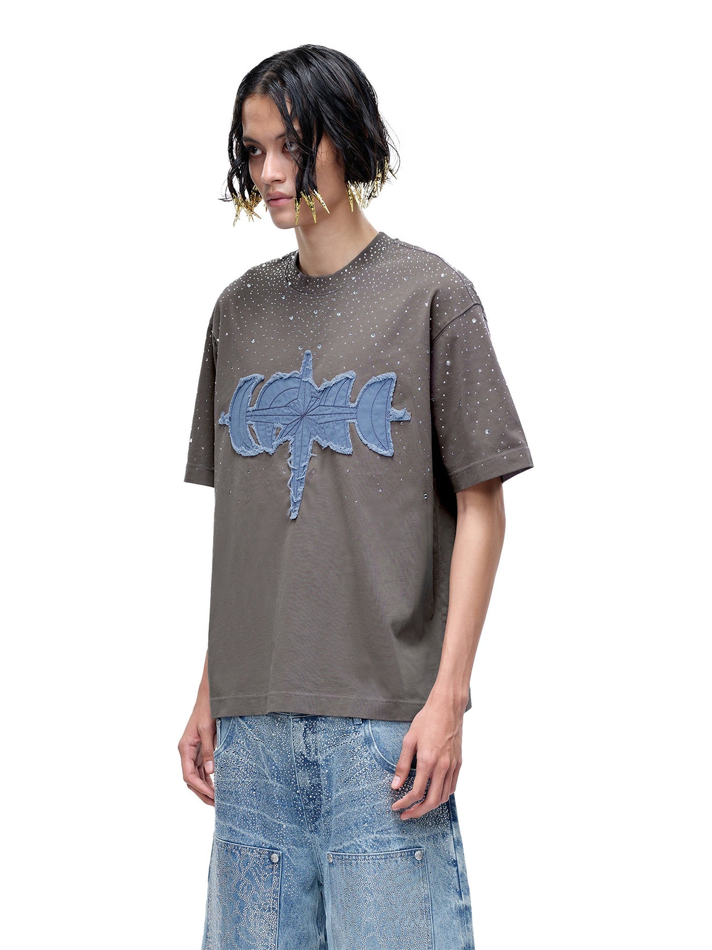 LUMINOUS DAWN RHINESTONE S/S TEE