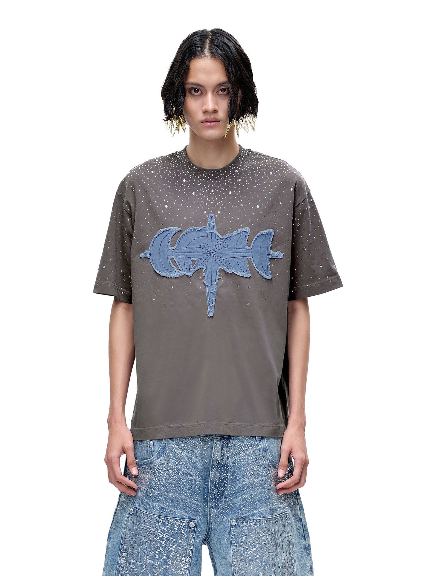 LUMINOUS DAWN RHINESTONE S/S TEE