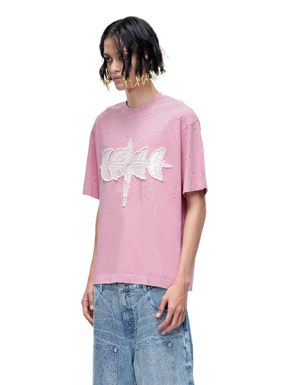 LUMINOUS DAWN RHINESTONE S/S TEE