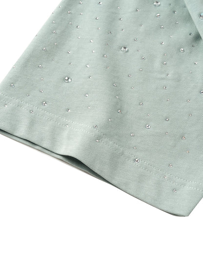 LUMINOUS DAWN RHINESTONE S/S TEE