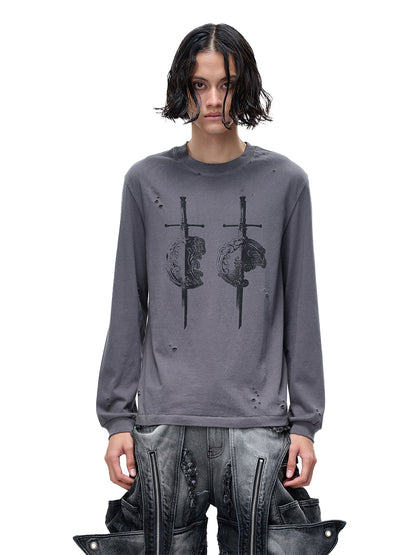 LUMINOUS DAWN SWORD & SHIELD L/S TEE
