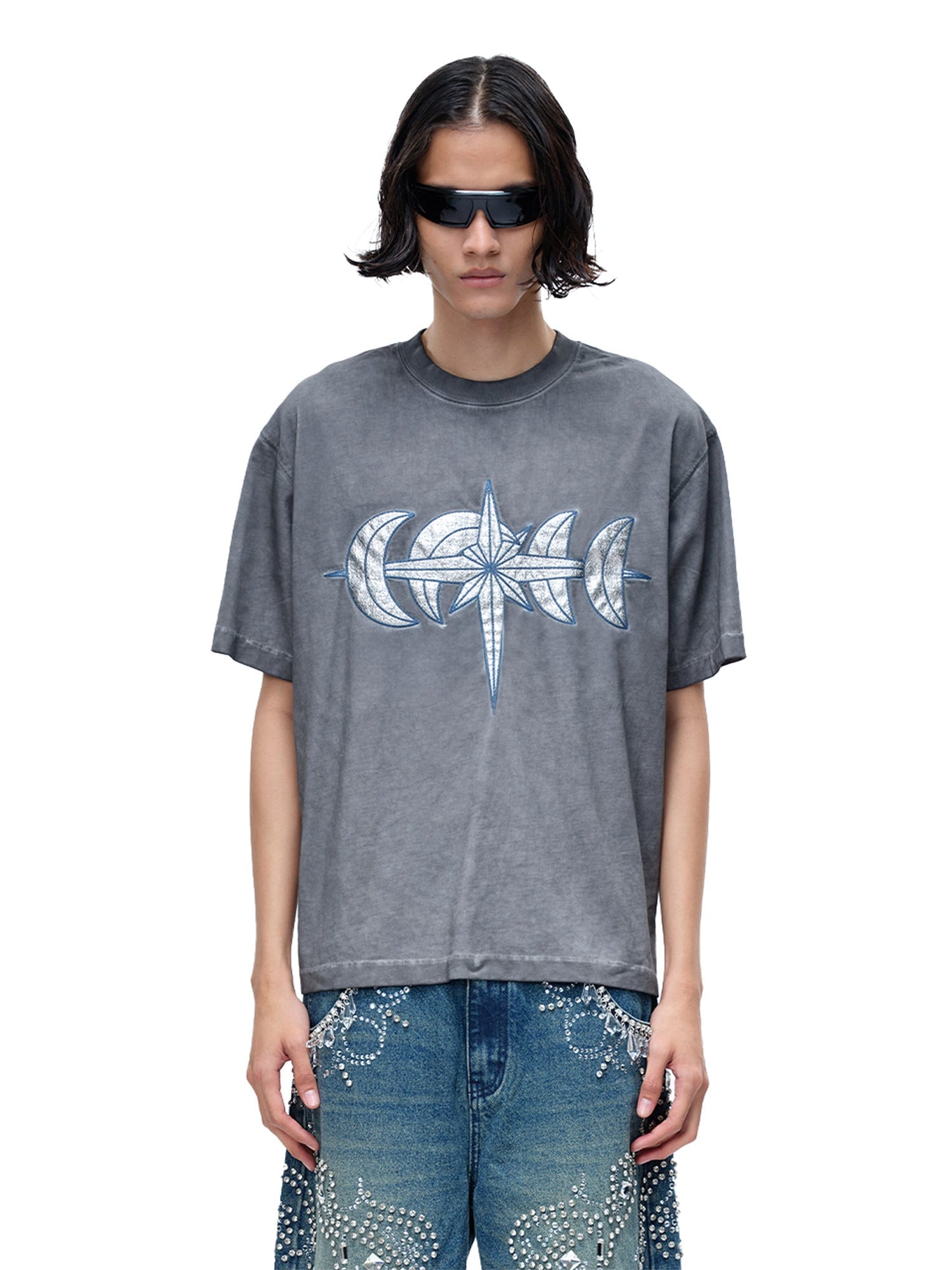 LUMINOUS NIGHT LEATHER PATCH S/S TEE