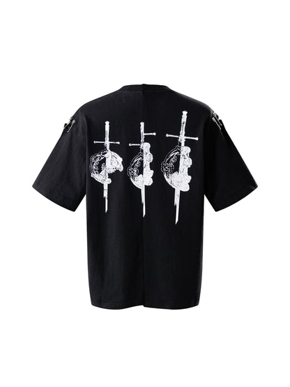 LUMINOUS DAWN DESTROYED PATCHWORK S/S TEE