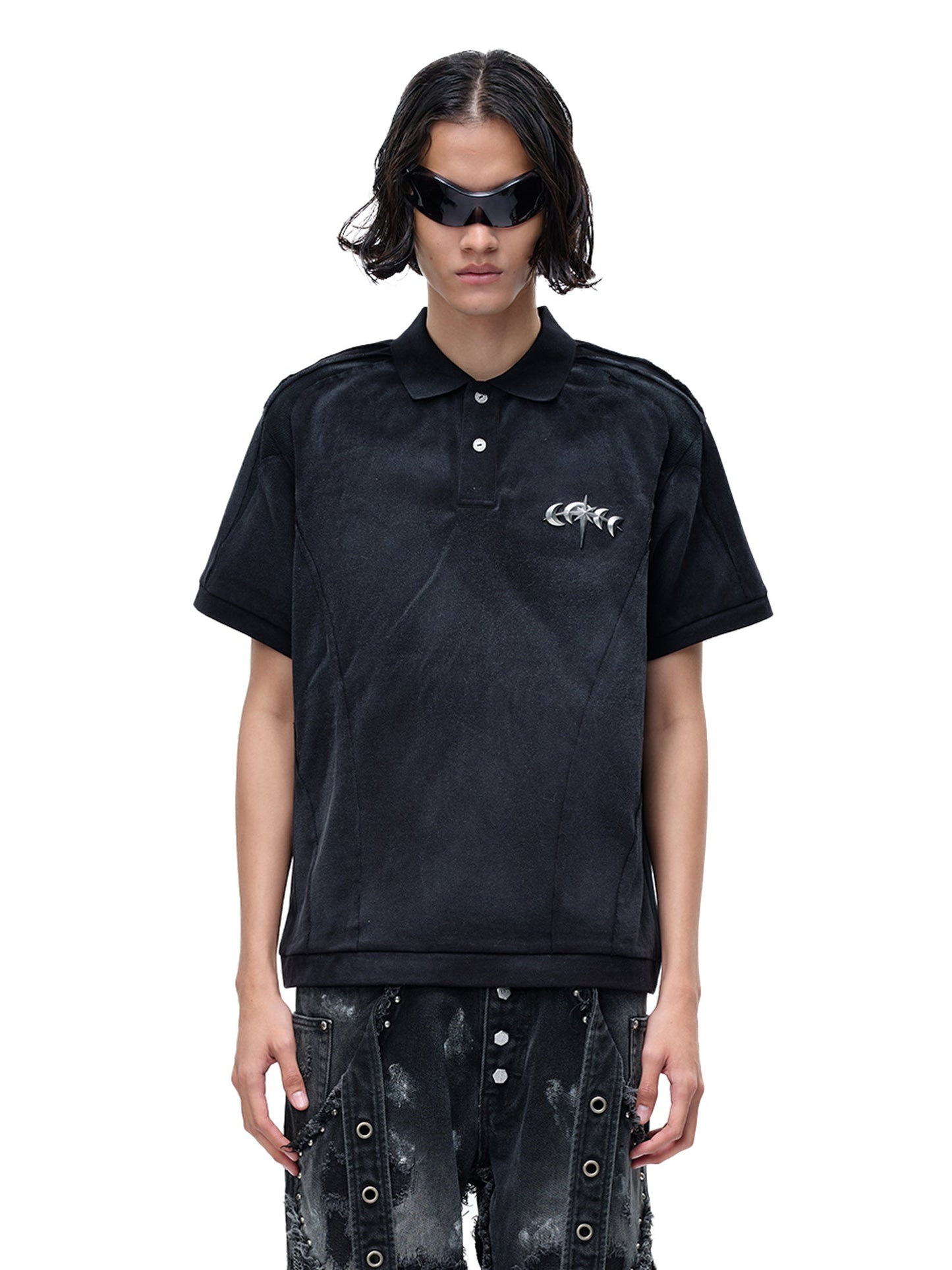 LUMINOUS DAWN STRUCTURED POLO S/S TEE