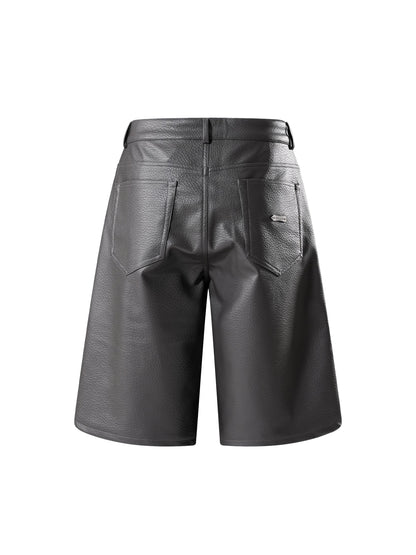 LUMINOUS DAWN  LEATHER SHORTS