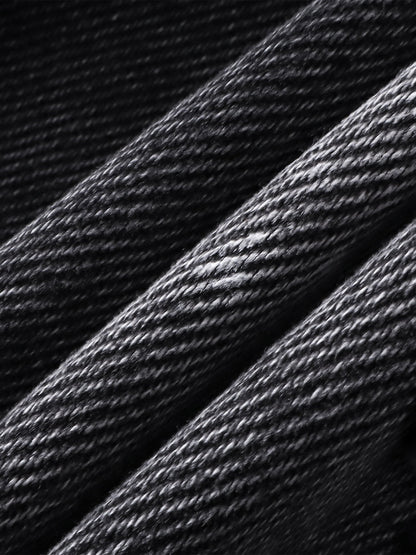 LUMINOUS DAWN RIVET RIBBON BAGGY JEANS