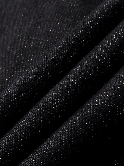 LUMINOUS DAWN ASTRAL METAL LOGO SILKY FLARE JEANS