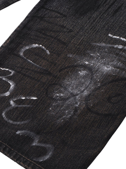 LUMINOUS DAWN GRAFFITI JEANS