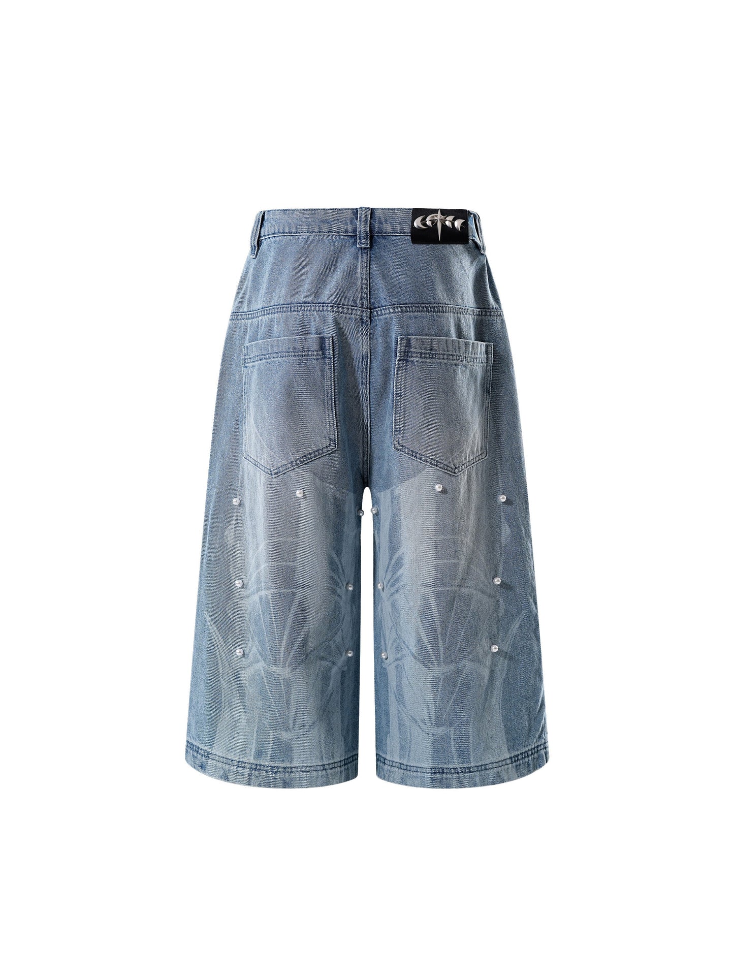  LUMINOUS DAWN KNIGHT PEARL ARMOR CROPPED JEANS