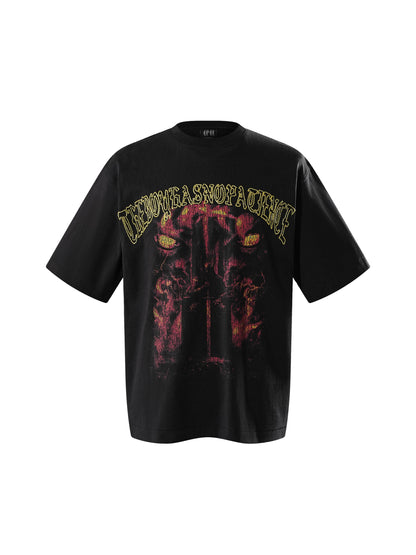 LUMINOUS DAWN DISTRESSED PATTERN S/S TEE