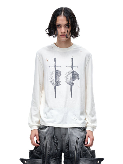 LUMINOUS DAWN SWORD & SHIELD L/S TEE
