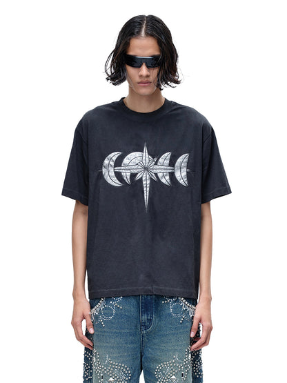 LUMINOUS NIGHT LEATHER PATCH S/S TEE