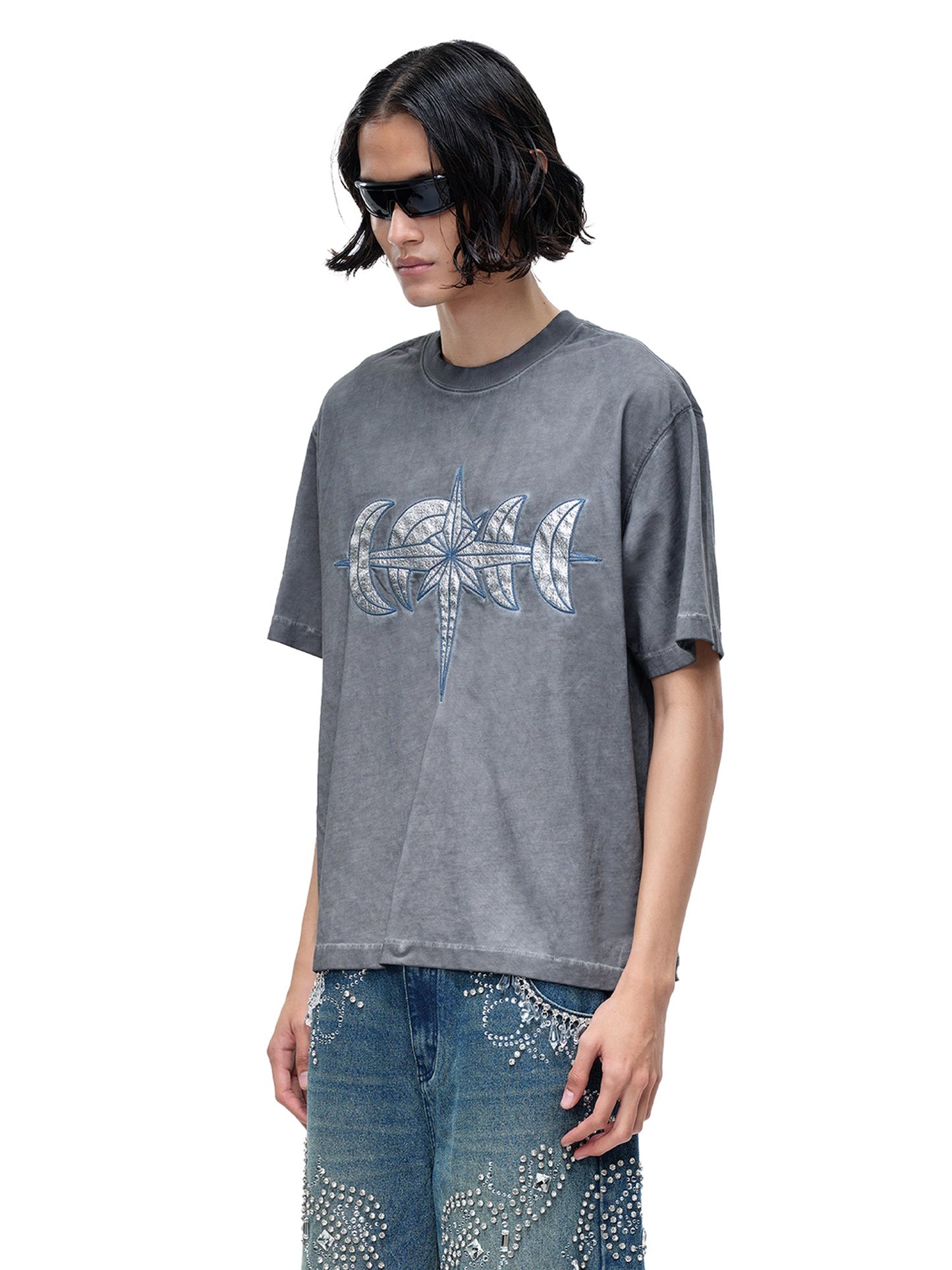 LUMINOUS NIGHT LEATHER PATCH S/S TEE