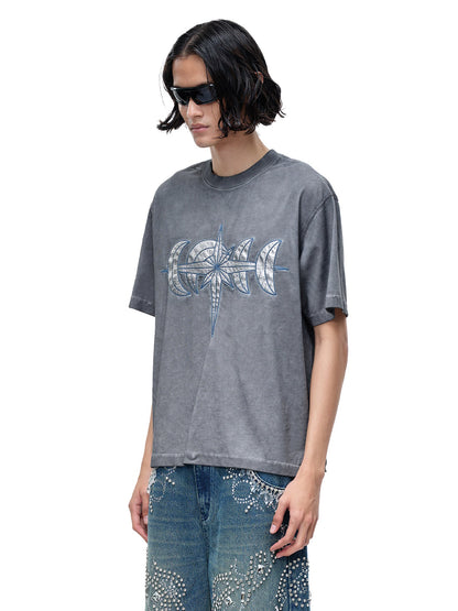 LUMINOUS NIGHT LEATHER PATCH S/S TEE