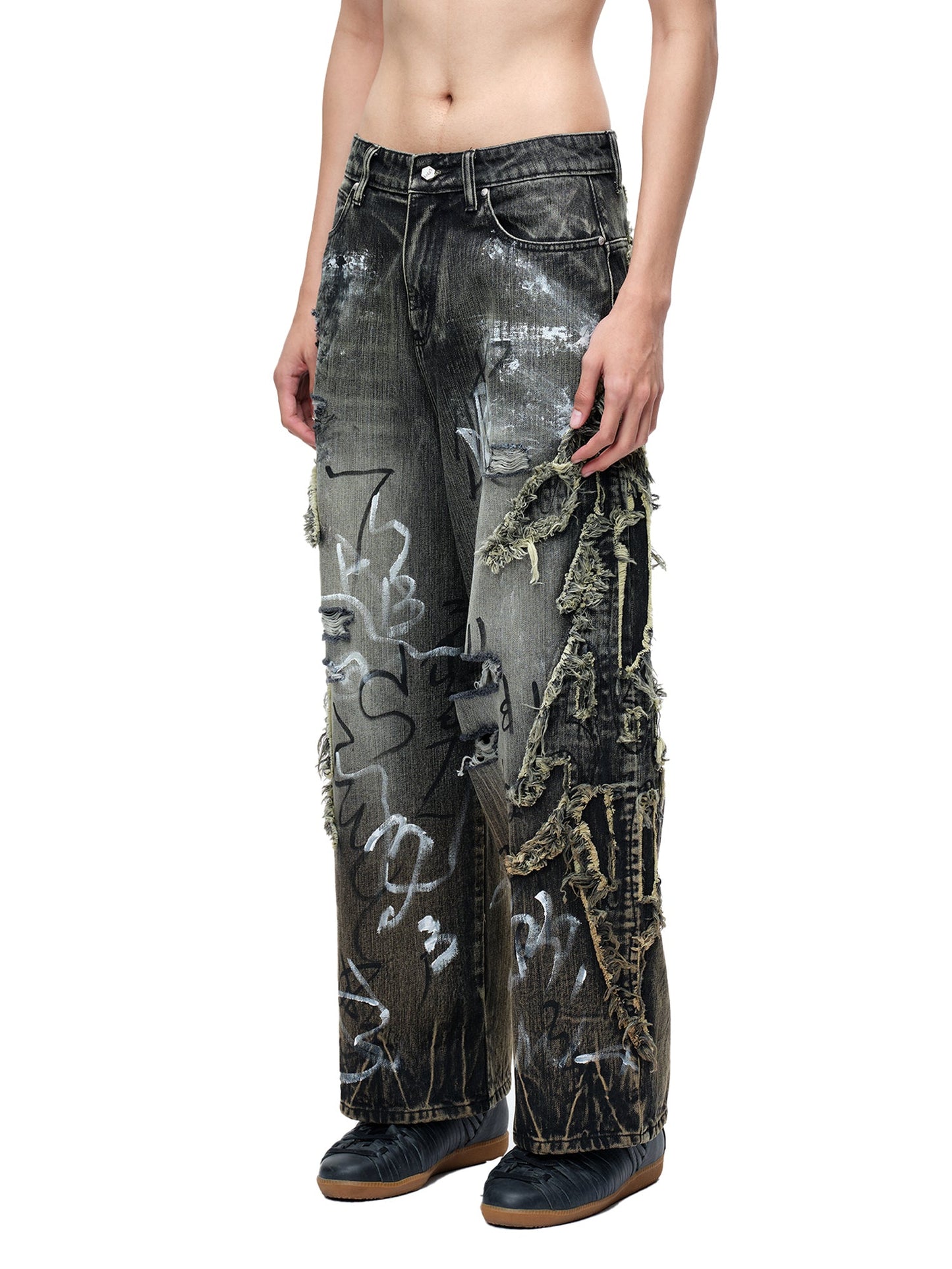 LUMINOUS DAWN GRAFFITI JEANS