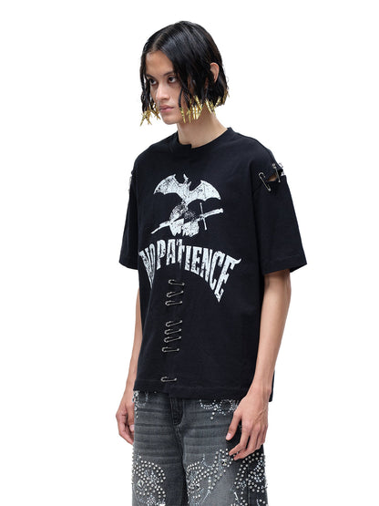 LUMINOUS DAWN DESTROYED PATCHWORK S/S TEE