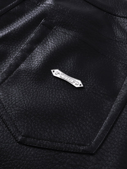 LUMINOUS DAWN  LEATHER SHORTS