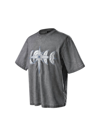 LUMINOUS NIGHT LEATHER PATCH S/S TEE