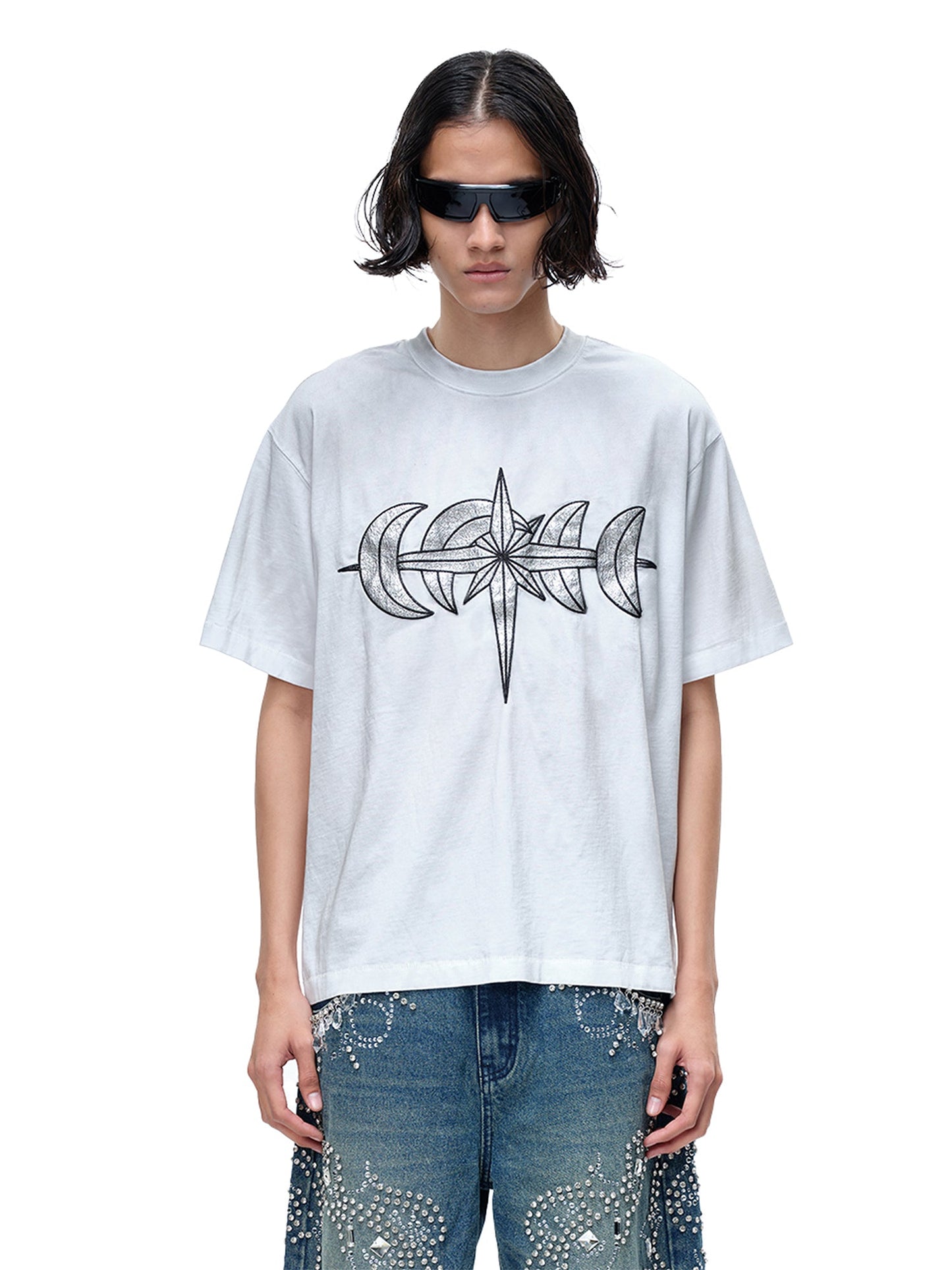 LUMINOUS NIGHT LEATHER PATCH S/S TEE