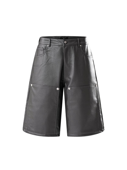 LUMINOUS DAWN  LEATHER SHORTS