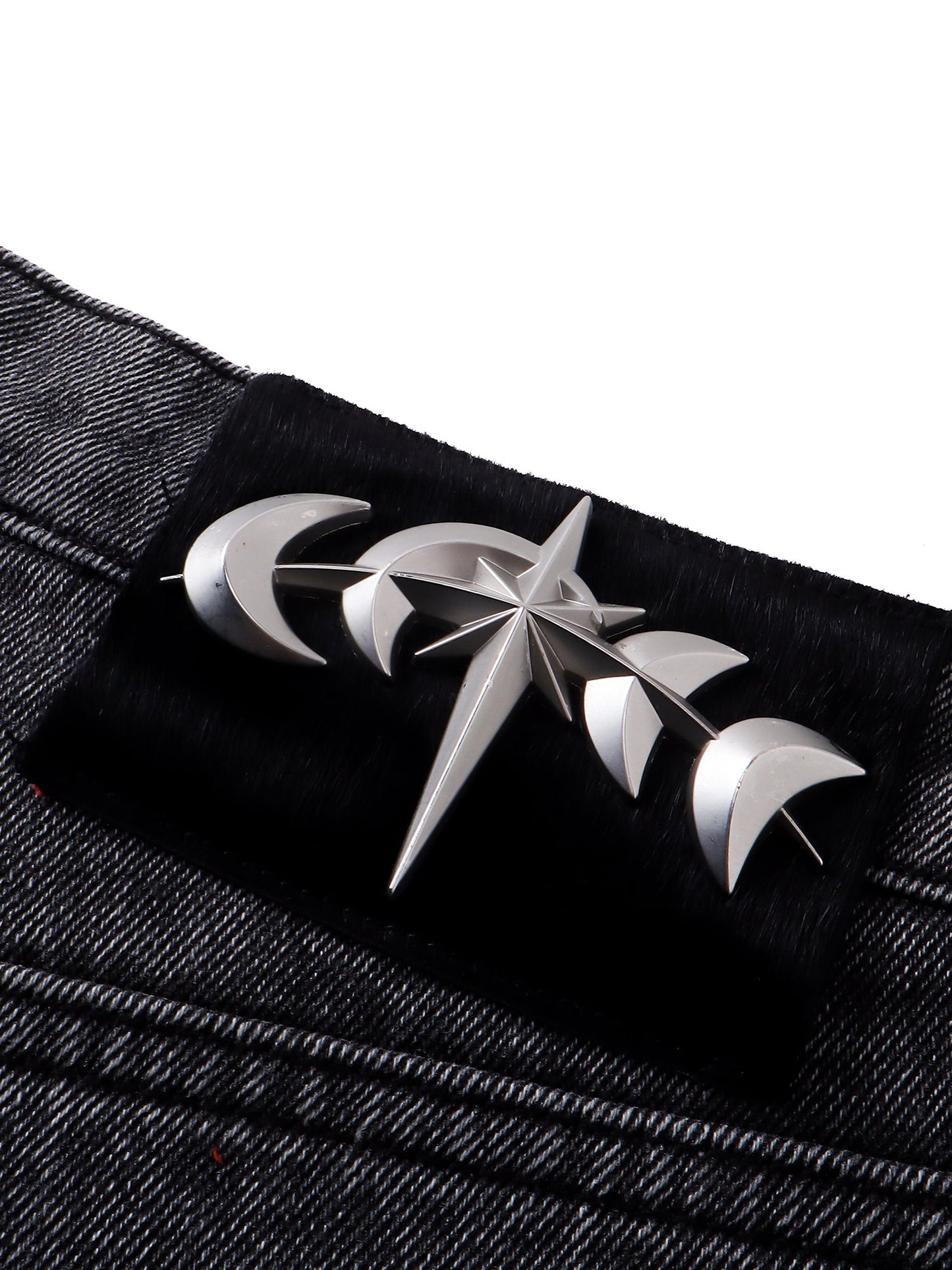 LUMINOUS DAWN RHINESTONE COBWEB  CROPPED JEANS