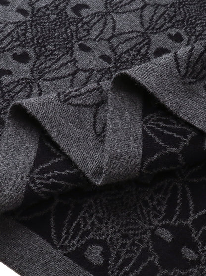 LUMINOUS DAWN BAT PATTERN POLO TEE