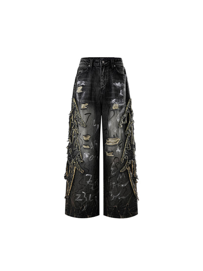 LUMINOUS DAWN GRAFFITI JEANS