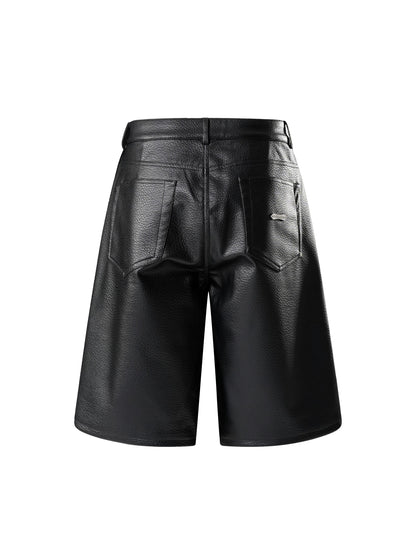 LUMINOUS DAWN  LEATHER SHORTS