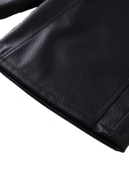 LUMINOUS DAWN  LEATHER SHORTS