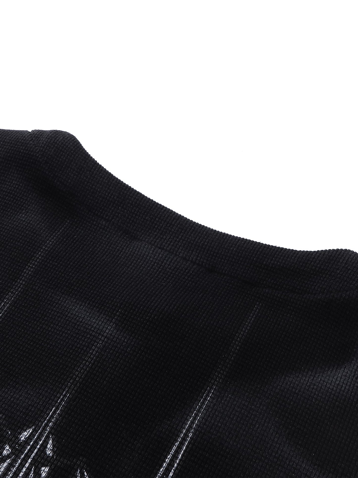 LUMINOUS DAWN WAFFLE-KNIT L-S TEE