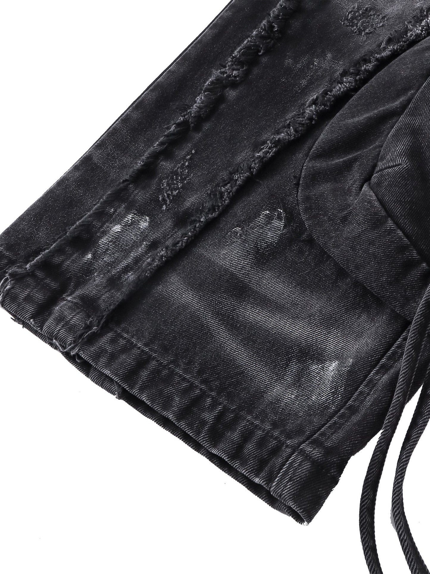 LUMINOUS DAWN RIVET RIBBON BAGGY JEANS