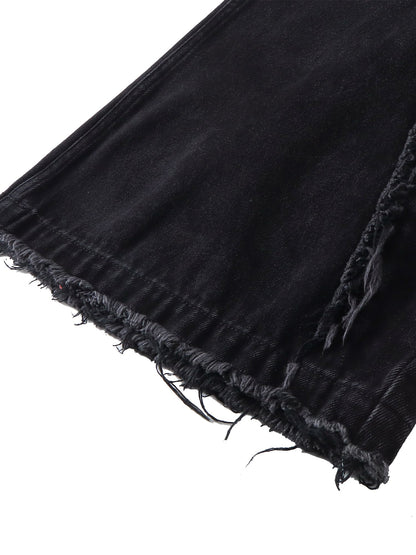 LUMINOUS DAWN SCULPTED BAT FLARE JEANS