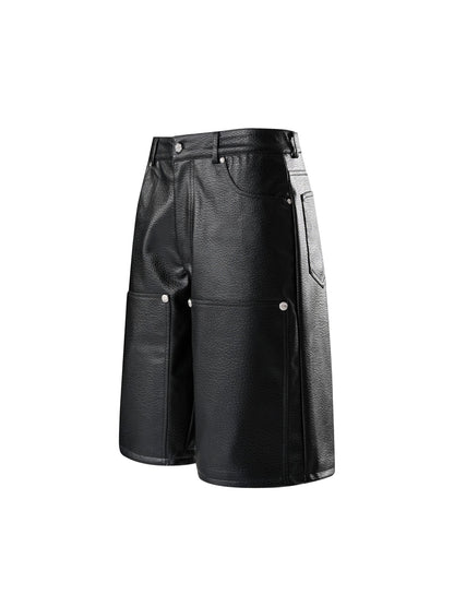LUMINOUS DAWN  LEATHER SHORTS