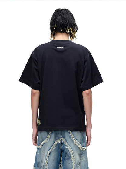 LUMINOUS DAWN DISTRESSED PATTERN S/S TEE