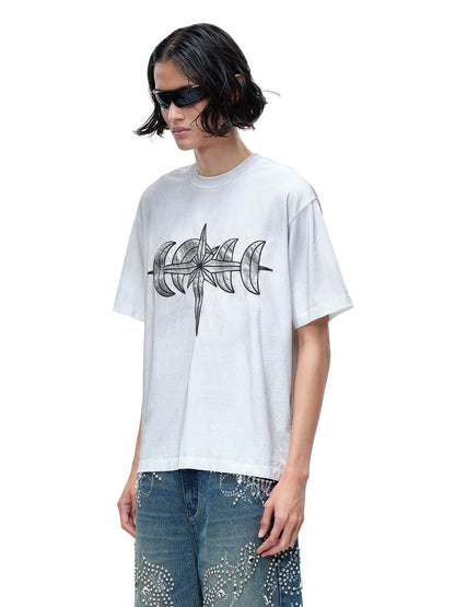 LUMINOUS NIGHT LEATHER PATCH S/S TEE