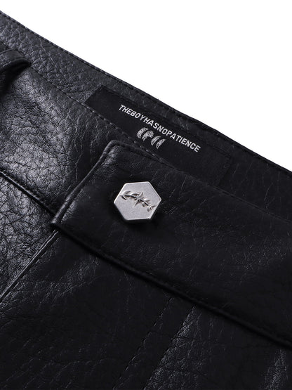 LUMINOUS DAWN  LEATHER SHORTS