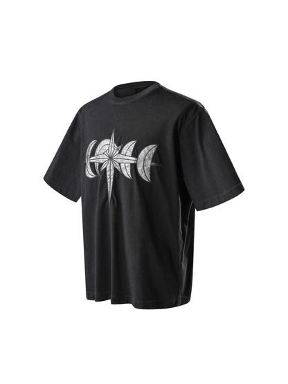 LUMINOUS NIGHT LEATHER PATCH S/S TEE