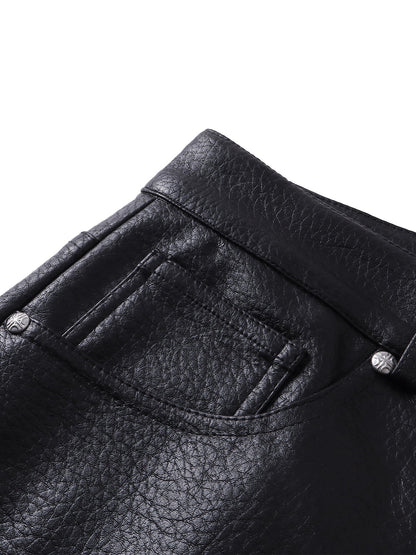 LUMINOUS DAWN  LEATHER SHORTS